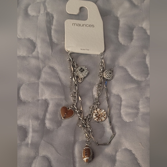 Maurices Jewelry - NWT Maurices Silver and Brown Charm Bracelet